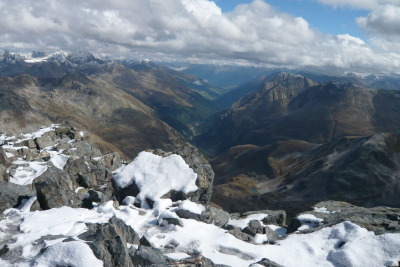 Blick vom Flüela Schwarzhorn (ca. 3100m)