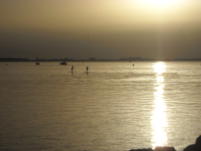 Porto Alegre mit Paddelsurfern